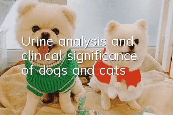 Urine analysis and clinical significance of dogs and cats