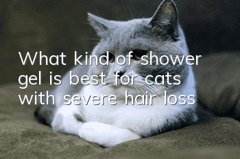 What kind of shower gel is best for cats with severe hair loss?