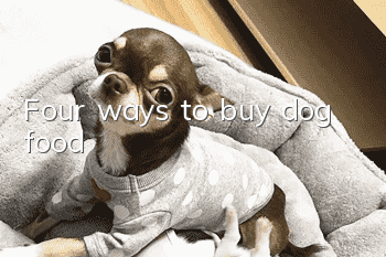 Four ways to buy dog ​​food