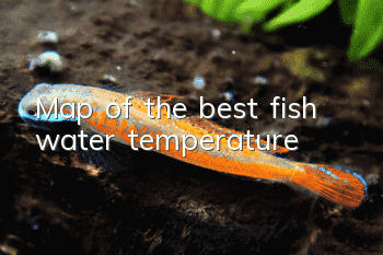 Map of the best fish water temperature