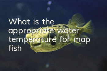 What is the appropriate water temperature for map fish?