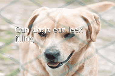 Can dogs eat leek filling?