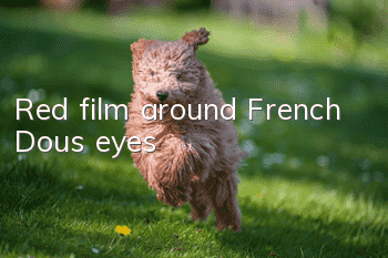 Red film around French Dou's eyes