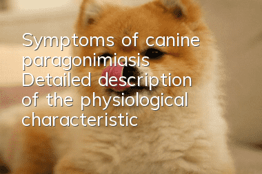 Symptoms of canine paragonimiasis Detailed description of the physiological characteristics of canine paragonimiasis