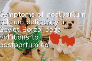 Symptoms of postpartum calcium deficiency in Soviet Borzoi dogs Solutions to postpartum calcium deficiency in Soviet Borzoi dogs