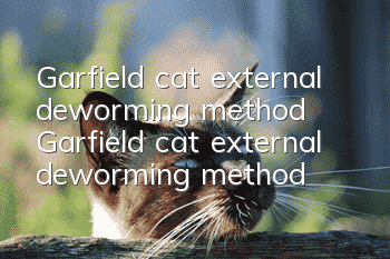 Garfield cat external deworming method Garfield cat external deworming method