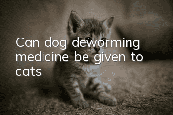 Can dog deworming medicine be given to cats?